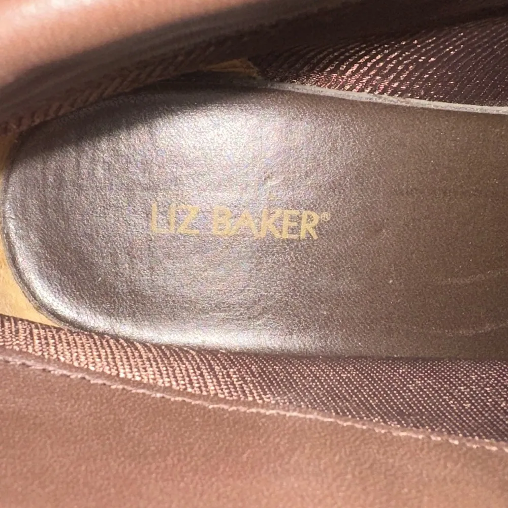 NWOT Liz Baker Boots Women’s Ankle Booties DARK BRIEN Leather Round Toe Lace-Up - Image 7