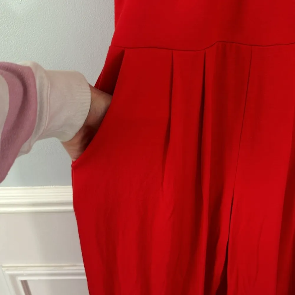 Cabi Uptown Jumpsuit Size M Cap Sleeves Cropped Wide Leg French Terry - Image 6