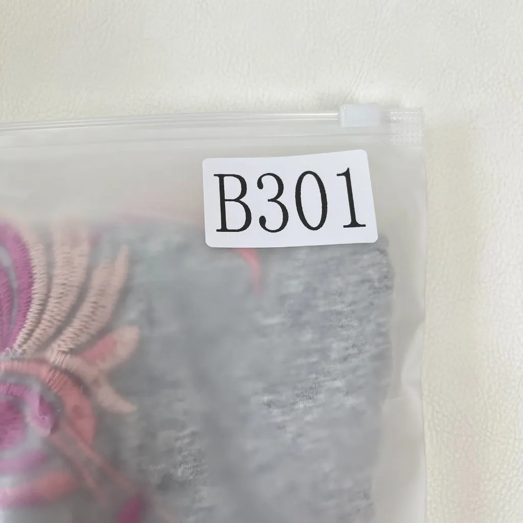 NWOT Johnny Was Embroidered Floral Cardigan Gray and Pink Sweater Open Front S - Image 12