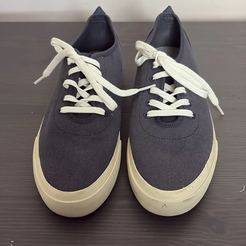 Everlane Tread Forever Casual Sneakers Navy Cream Lace Up Women’s Size 9 - Image 3