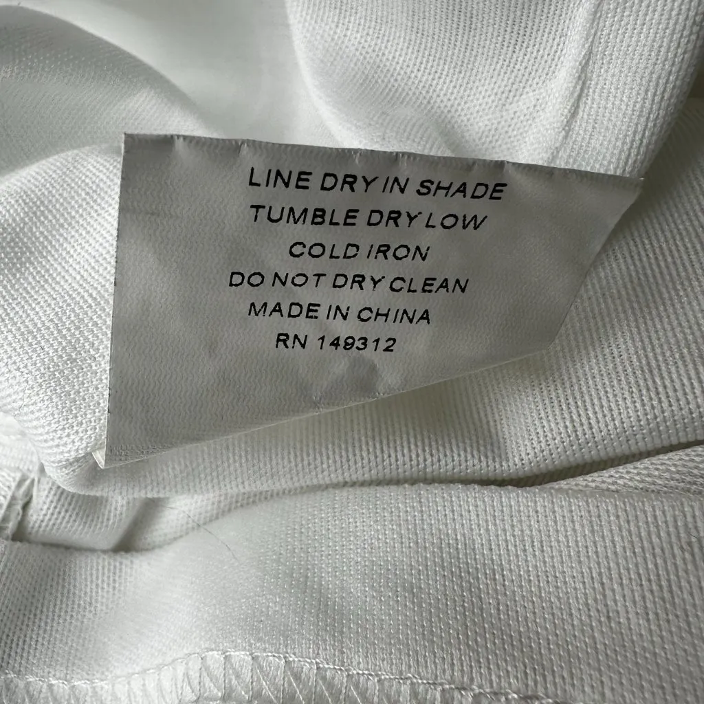 Saints + Secrets White Ribbed Knit Mini Dress Small | Graduation Bachelorette - Image 8