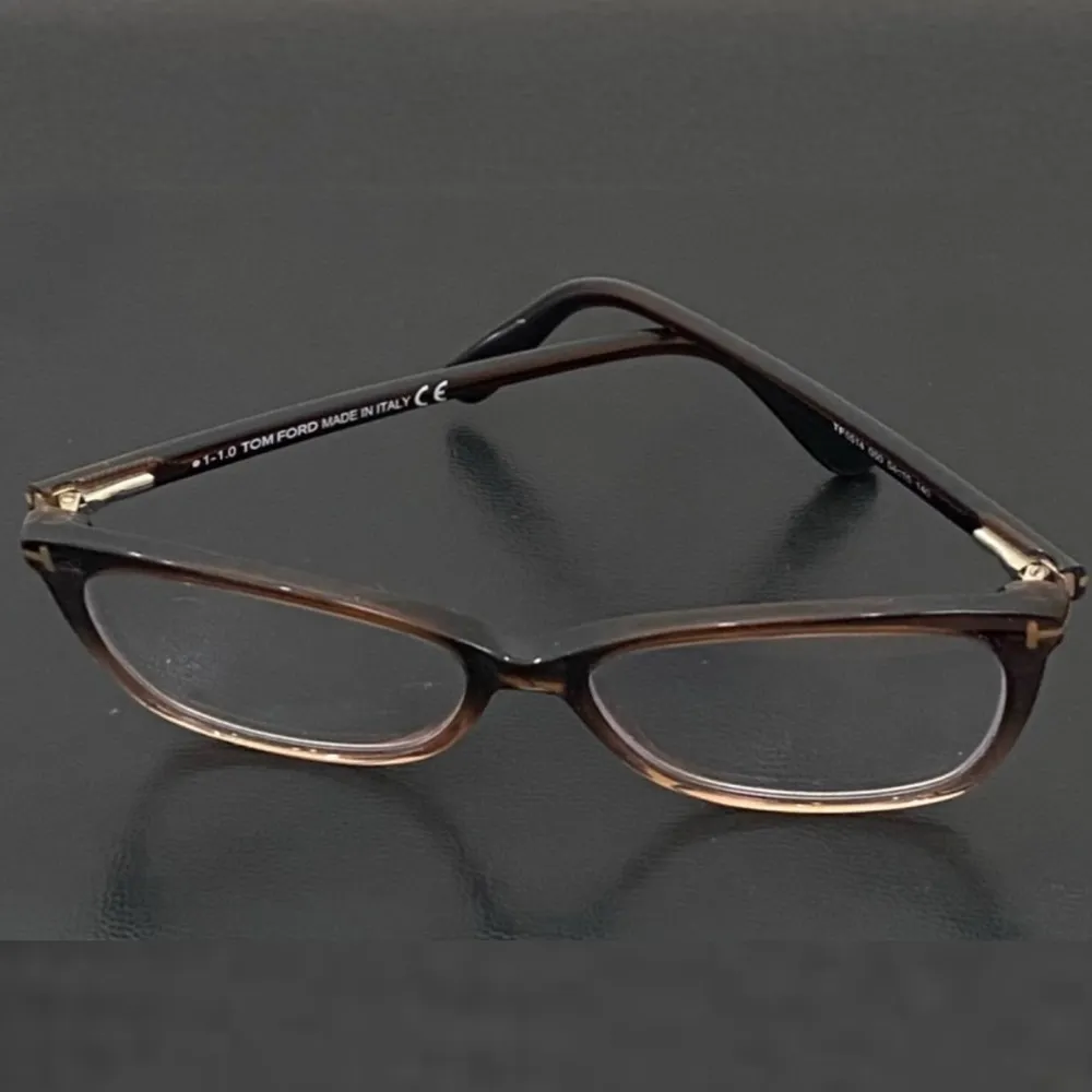 TOM FORD TF5514 050 54▪️15 140 Brown Ombre Thin Butterfly Plastic Eyeglasses - Image 8