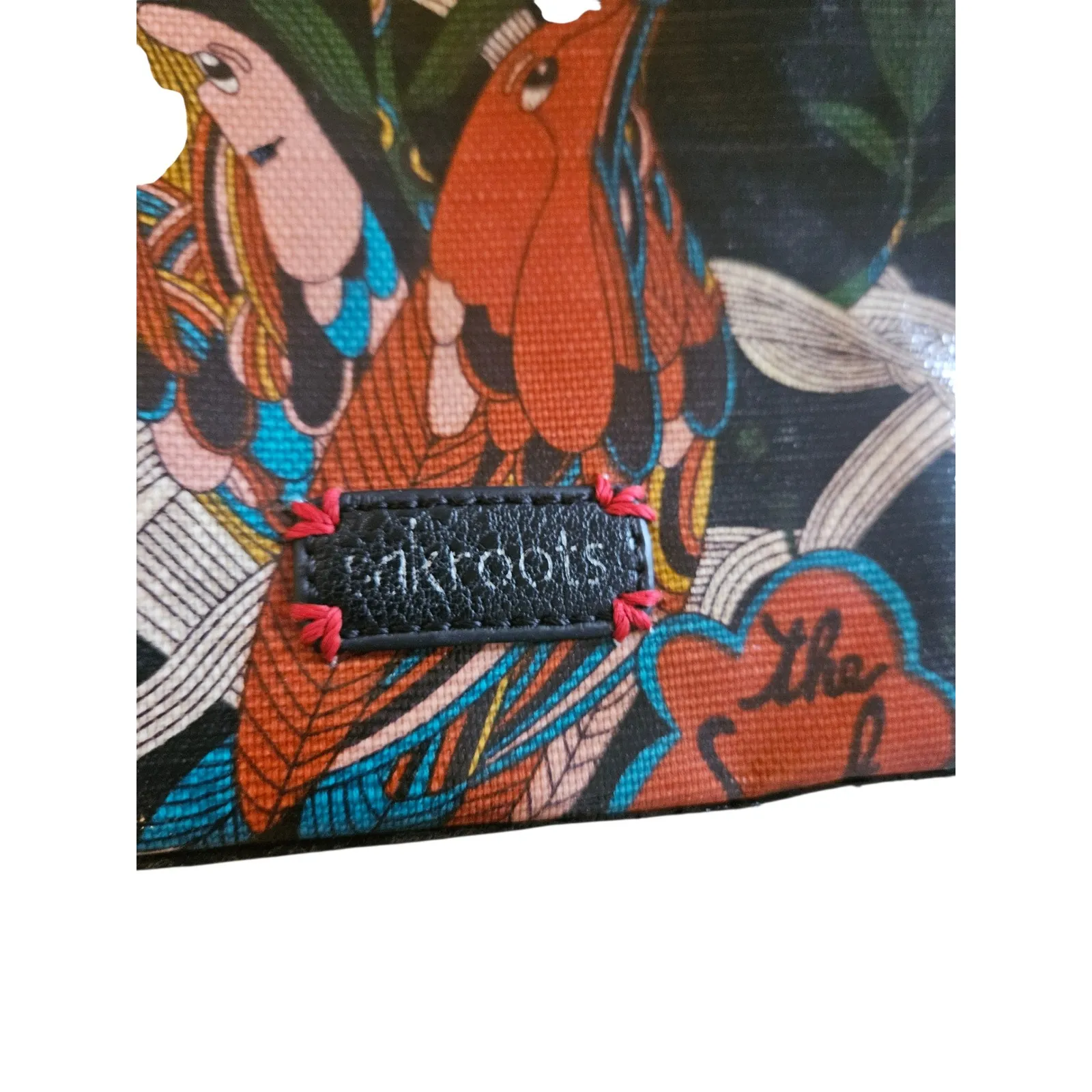 Sakroots Crossbody Bag Colorful Bird Nature Peace Happy Art Print - Image 4