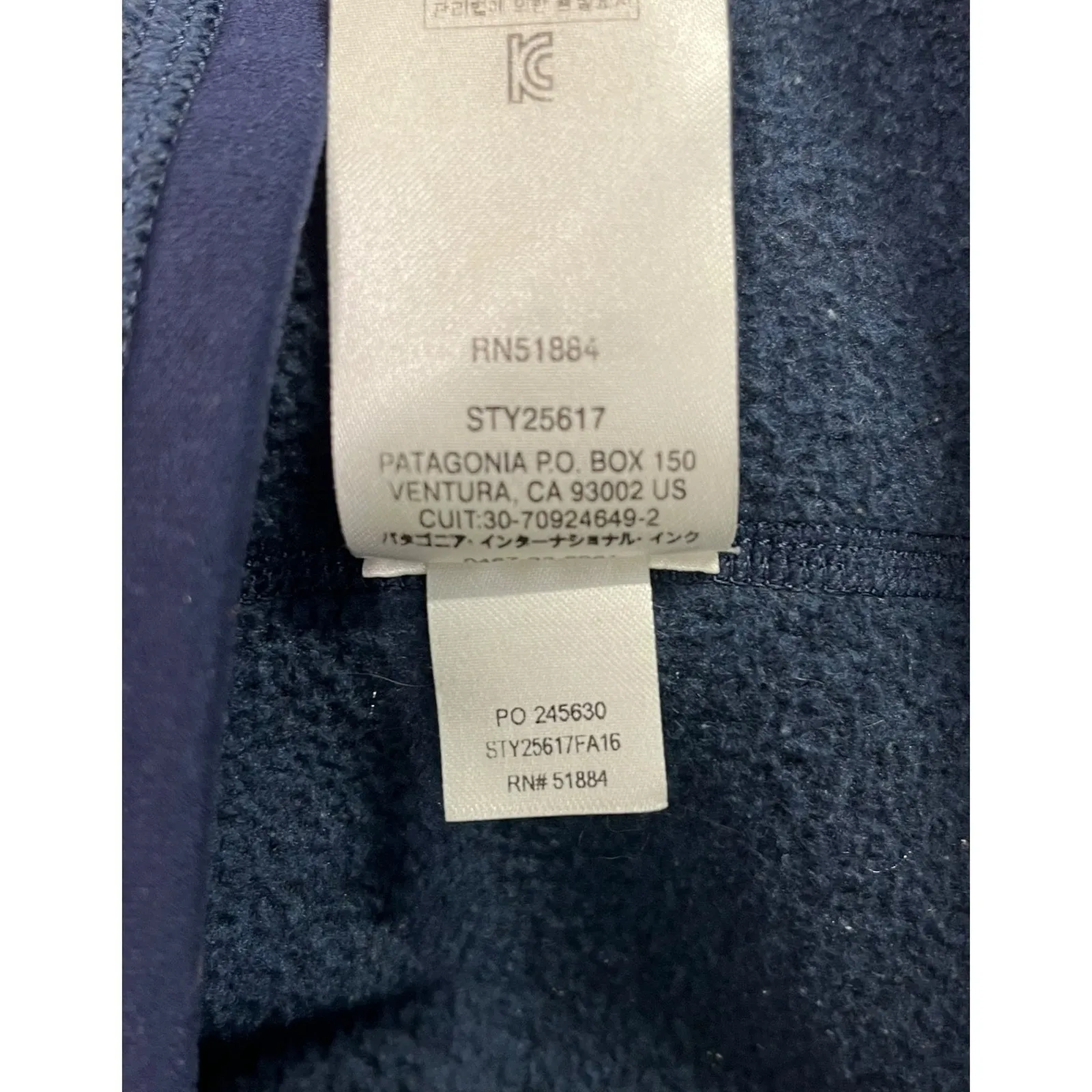 Patagonia Better Sweater Fleece Pullover Womens Medium Blue Quarter Zip Outdoor - Image 10