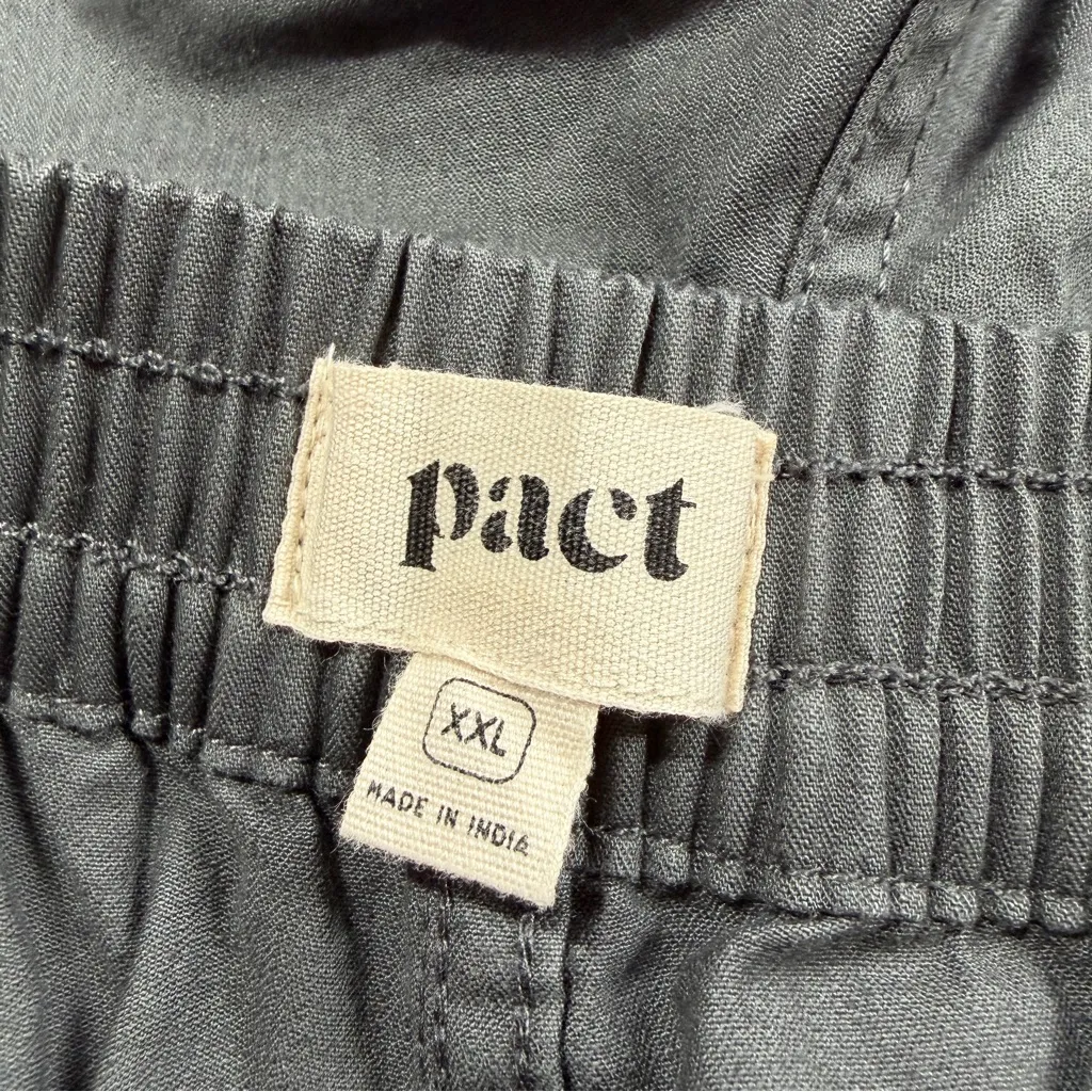 Pact Women’s Organic Cotton Jogger Pants High Rise Side Ankle Zip in Gray XXL - Image 11