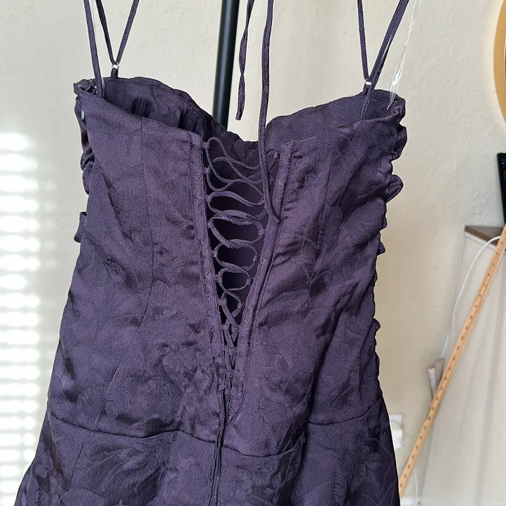 House of CB‎ 'Melia' Night Shade Floral Jacquard Minidress NWOT size XL - Image 12