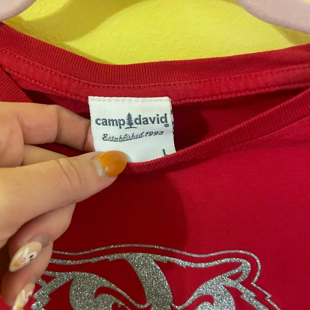 Red Wisconsin Badgers Graphic T - Image 3