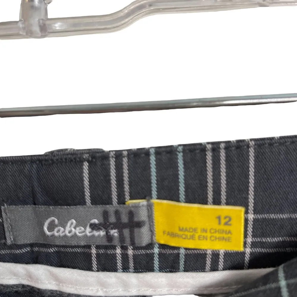 Cabela’s Dark Gray Plaid Shorts NWT - Image 3