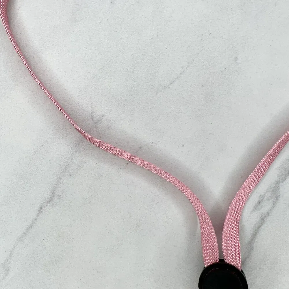 Pink Adjustable Double Clip ID Badge Holder School Work Lanyard Necklace - Image 9