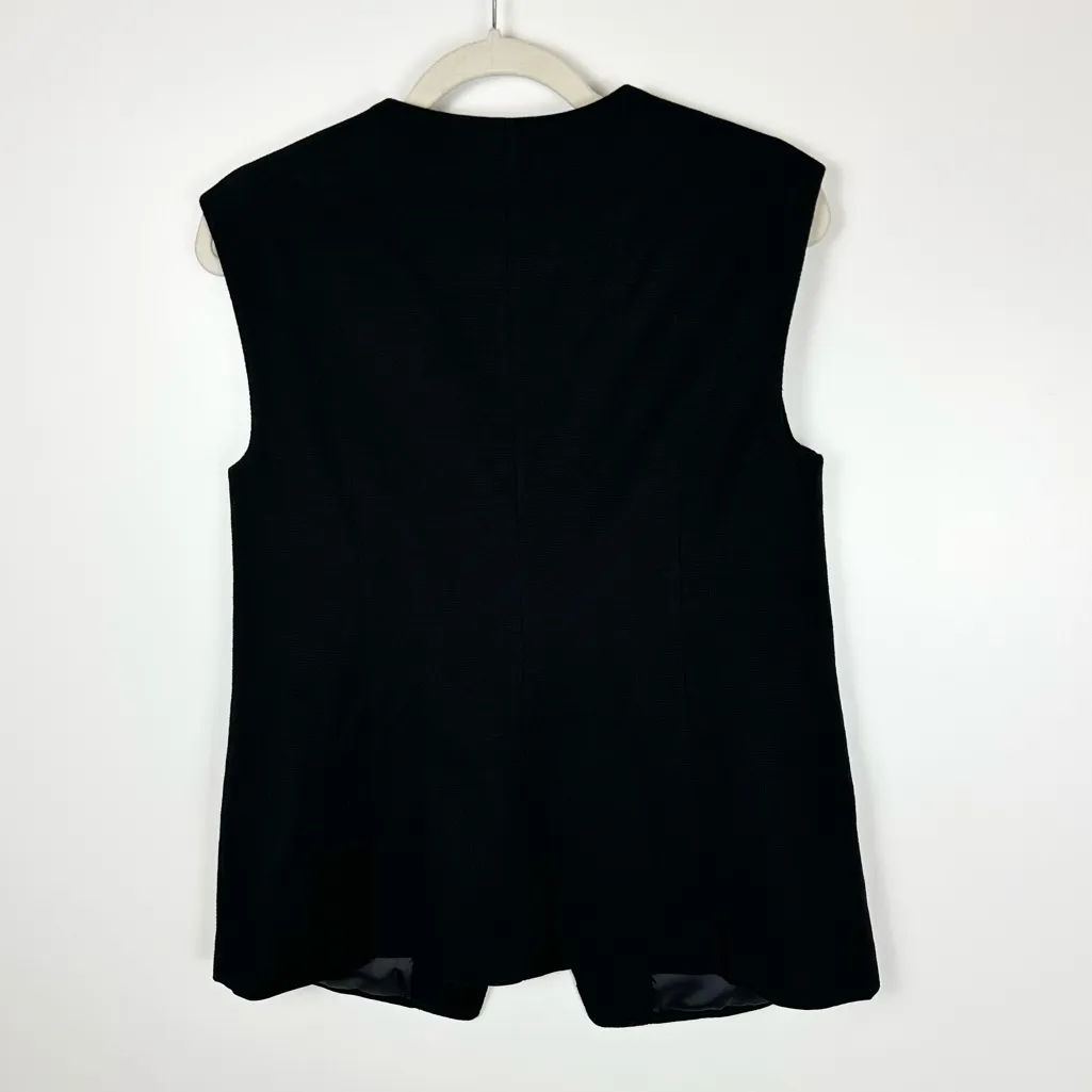 Talbots Textured Tailored Button Front Vest - Image 8