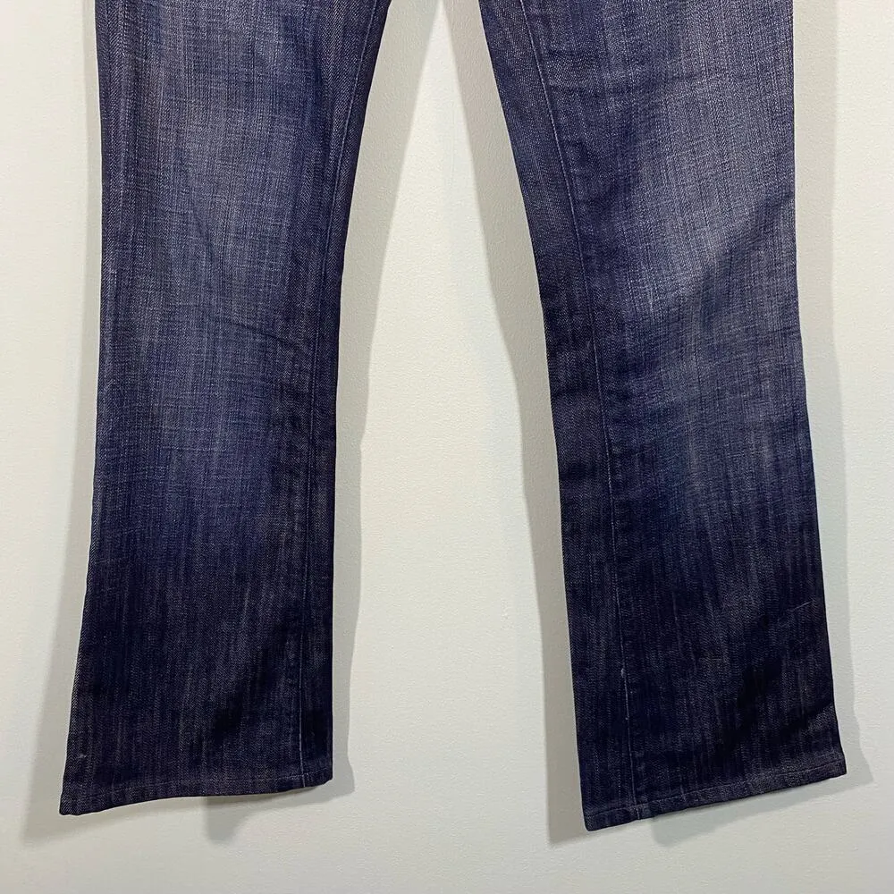 Vtg Y2K Rock & Republic Women's Low Rise Boot Cut Pocket Logo Jeans Size 24 - Image 4