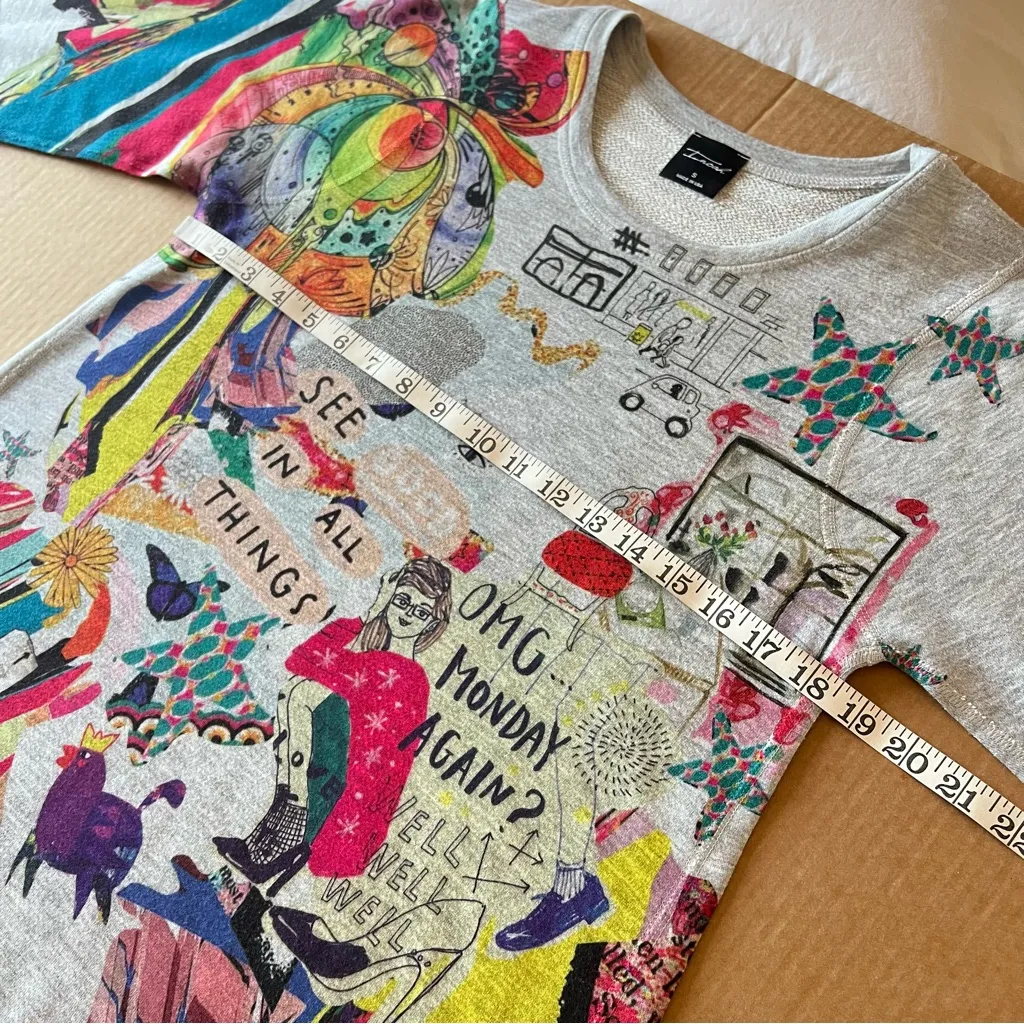 Inoah graphic Art Deco sweatshirt long sleeve, A - Image 6