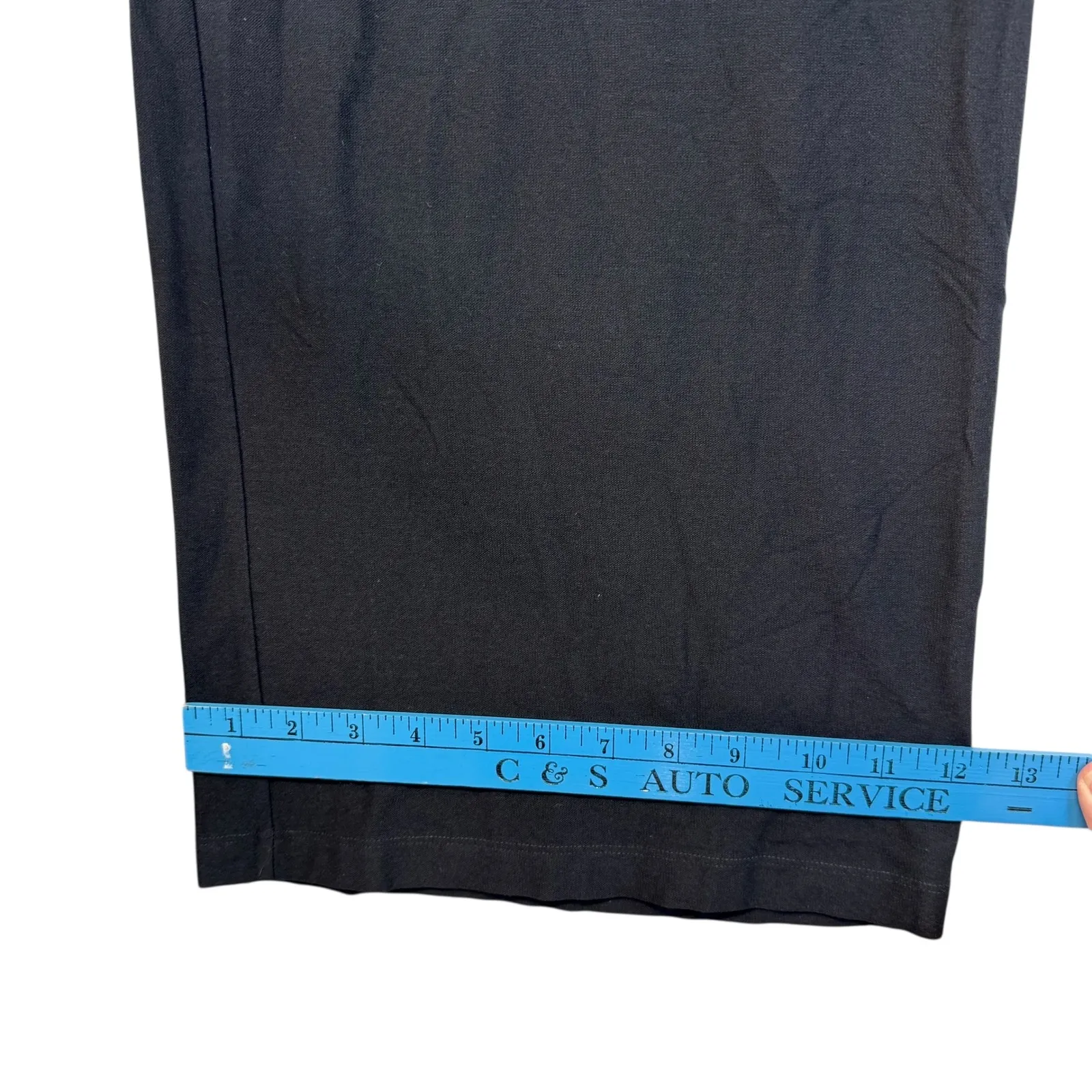 EILEEN FISHER Black Wide Leg Pants Relaxed Fit Old Money Quiet Luxury Size S - Image 10