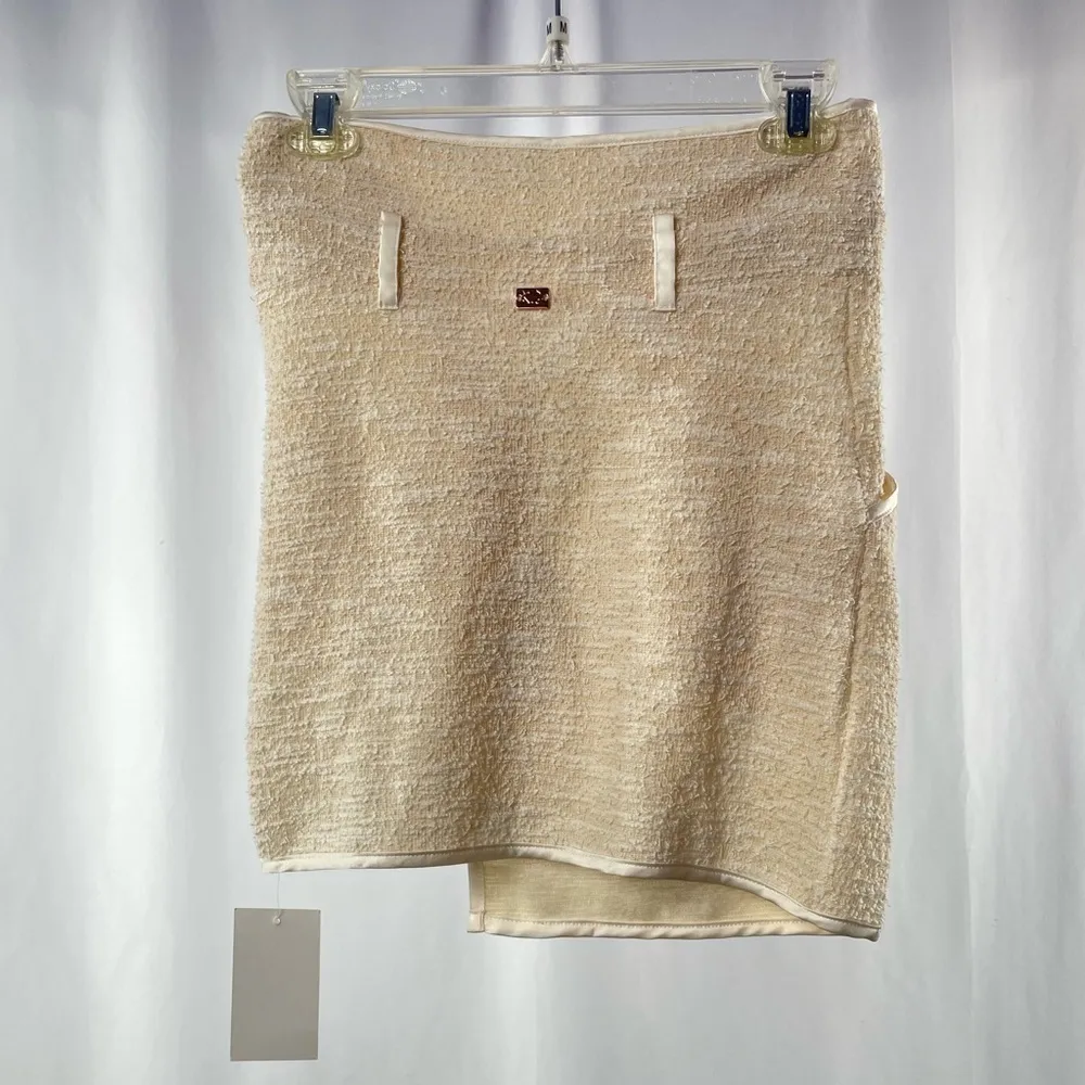 NWT For Love and Lemons x Free People Knitz‎ Andi Mini Skirt in Cream Size XS - Image 6