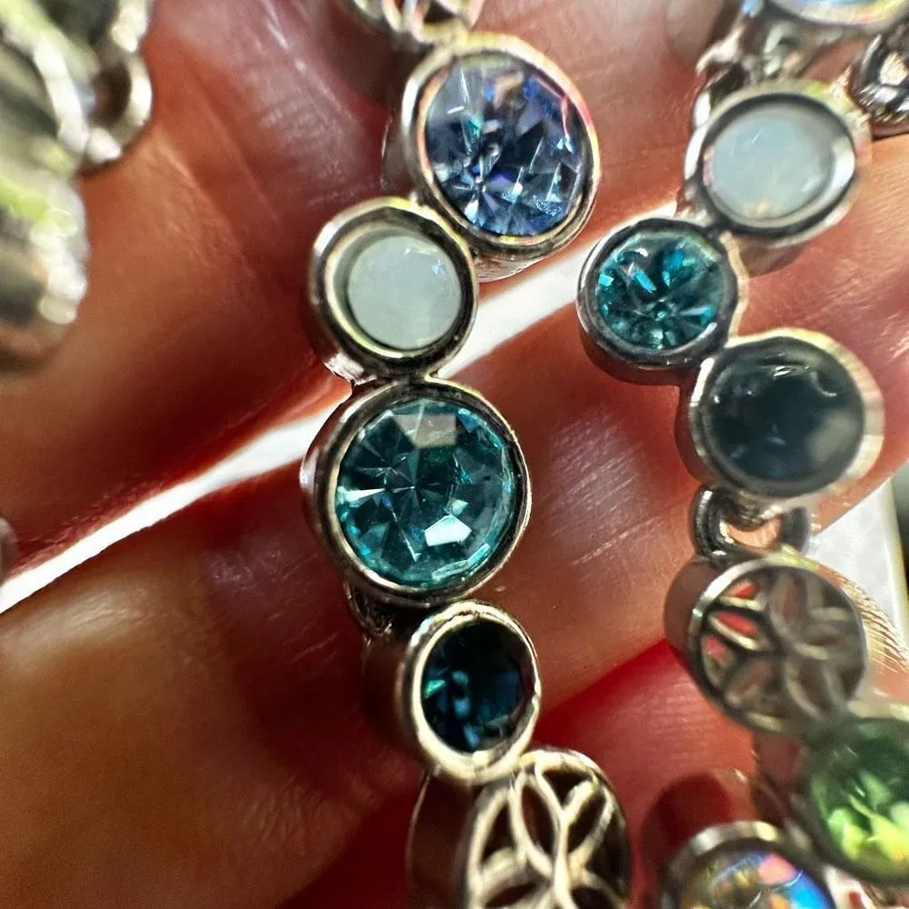 Lia Sophia Happy hour multi colored rhinestone necklace - Image 11