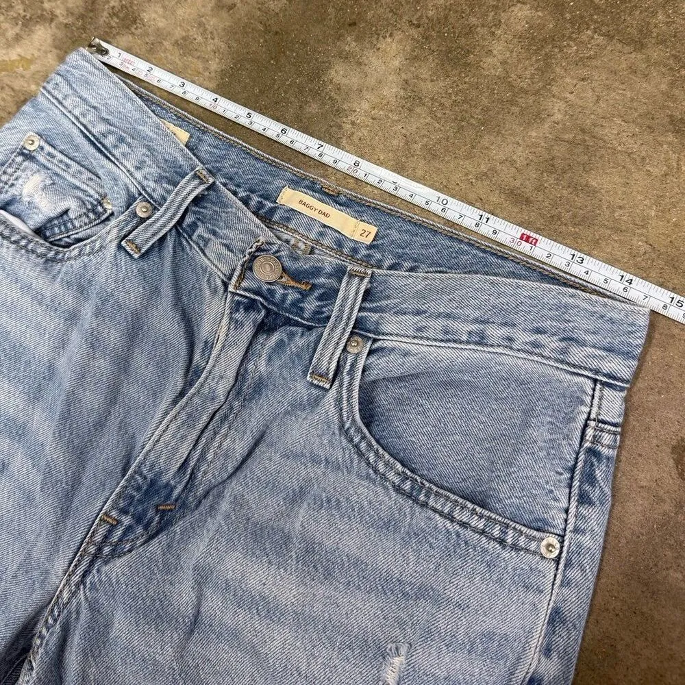 Levi’s premium baggy dad distressed jeans - Image 3