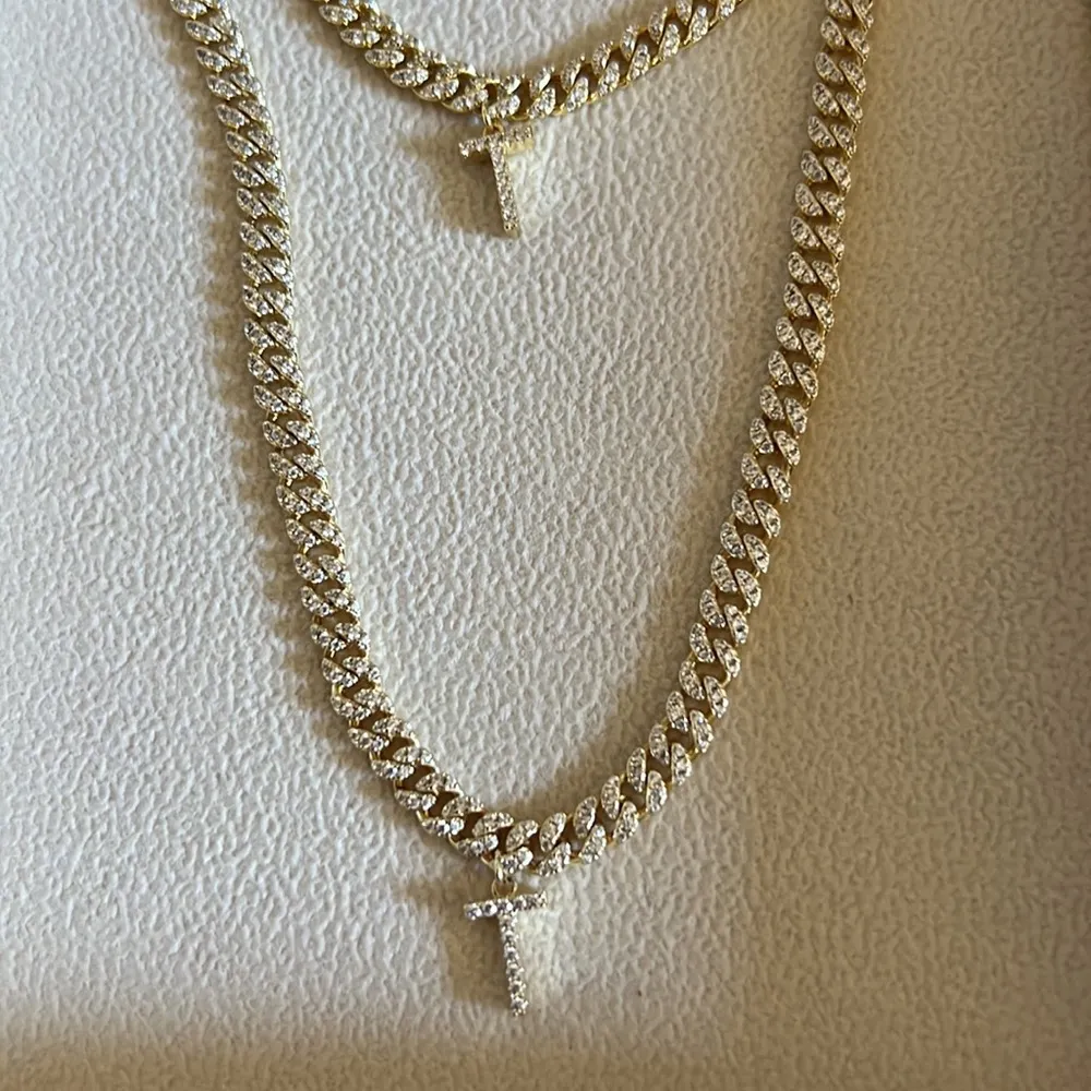 Chain Diamond Cross Necklace - Image 2