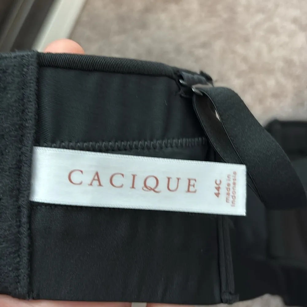 Cacique Comfort Bliss Lightly Lined Strapless Bra (44C Black) Multi-Way - Image 10