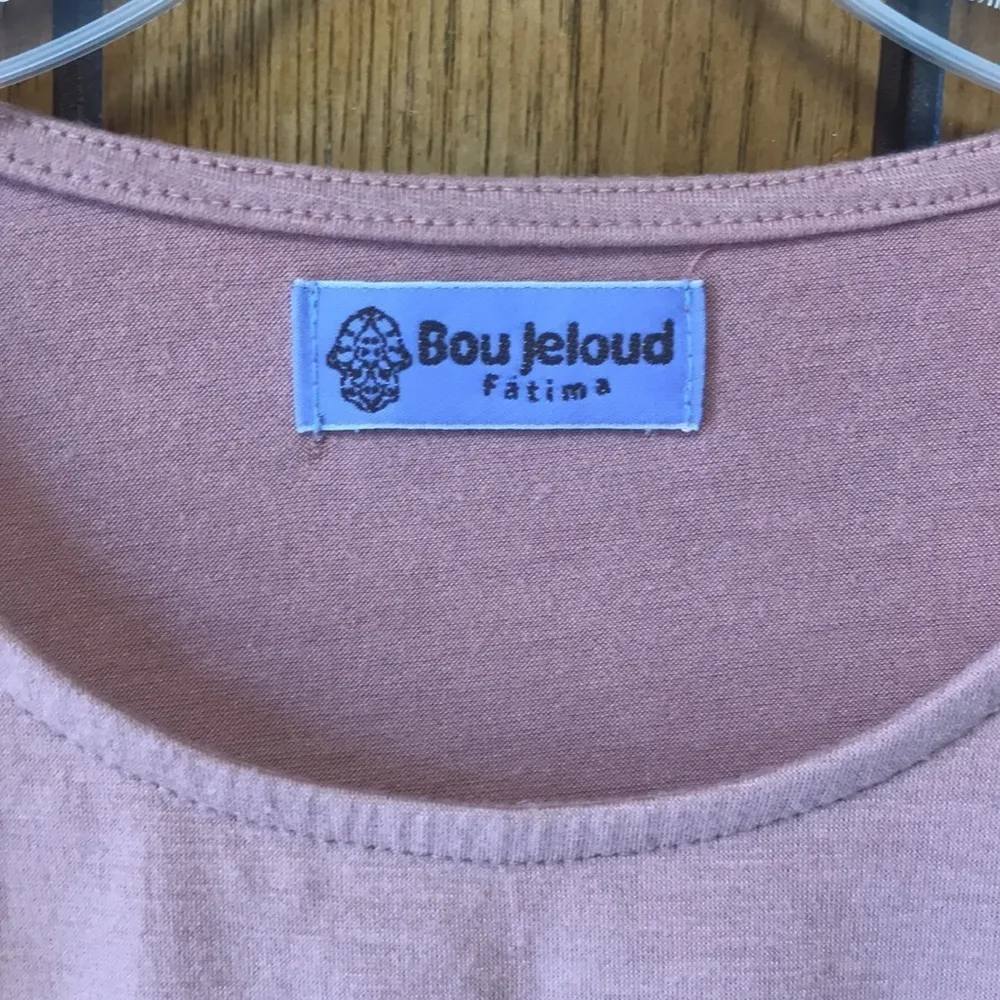 Bou Jeloud mauve ruffled shoulder longsleeve blouse Pink - Image 3