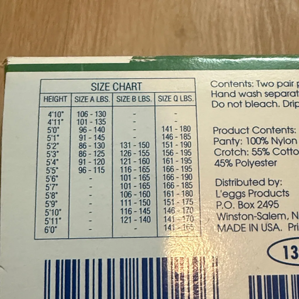 Legs Sheer off Black Panty Hose Size M - Image 4