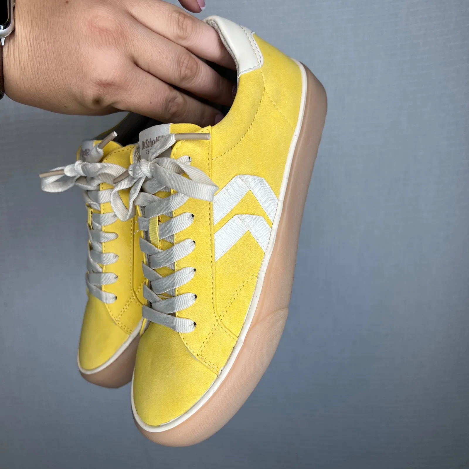 Dr‎ Scholls Size 6.5 Offline Sneaker Women's Mustard Yellow Casual Walking Shoes - Image 4