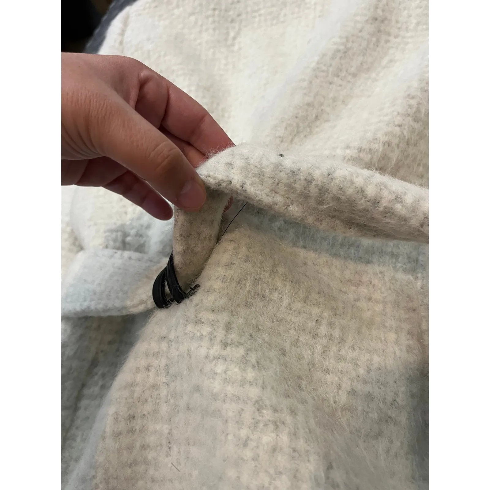 Cole Haan Signiture Wool‎ blend coat Womens Pea Coat Belted Size 14 - Image 10