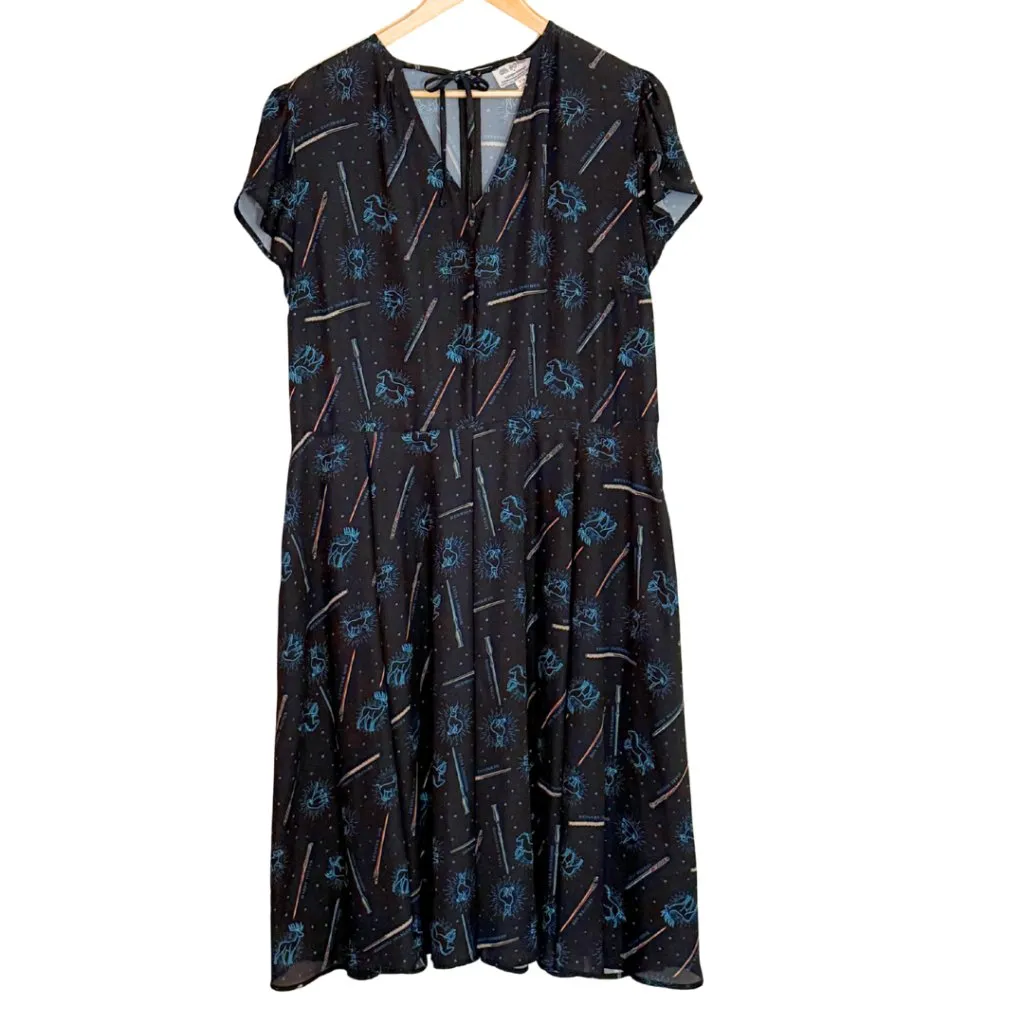 Unique Vintage Harry Potter Patronus Print Dress Limited Edition 1X/16 - Image 3