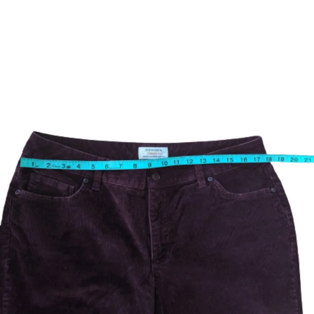 St. Johns Bay Plus Size 14 Straight Fit Secretly Slender Bootcut Corduroy Jeans - Image 3