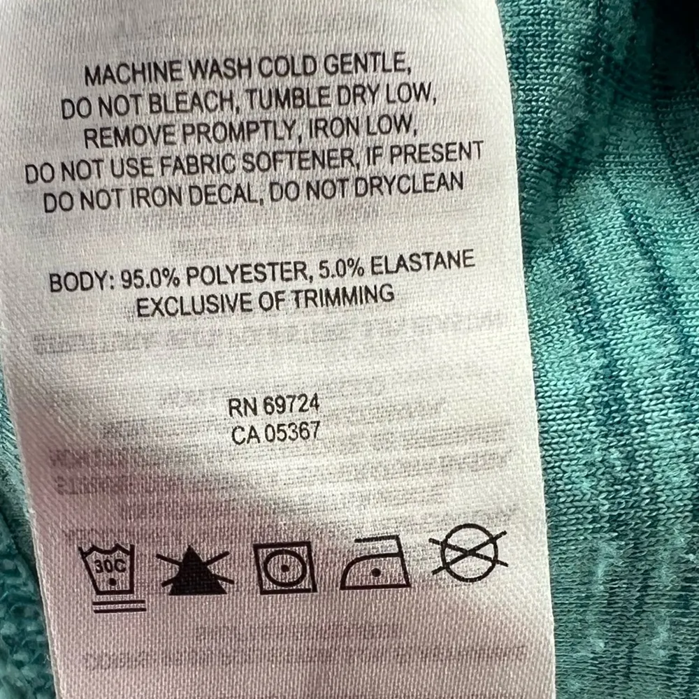 Columbia Crestone Ridge Half Zip Basic Jacket Aqua Long Sleeve Women’s Size L - Image 6