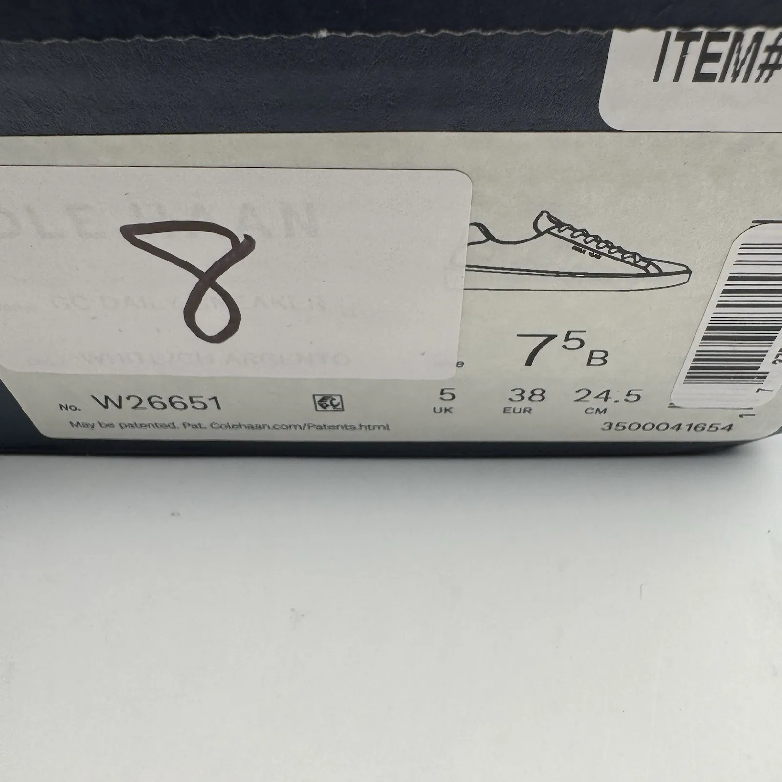 Cole Haan Women Grand Crosscourt Daily Sneaker White/Argento W26651 US 7.5B New. - Image 11