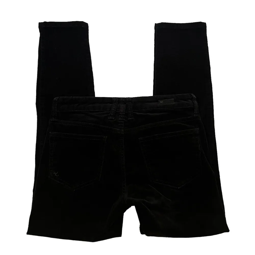 Kut from Kloth Mia Toothpick Mid Rise Skinny Black Corduroy Jeans, Sz 2 - Image 6