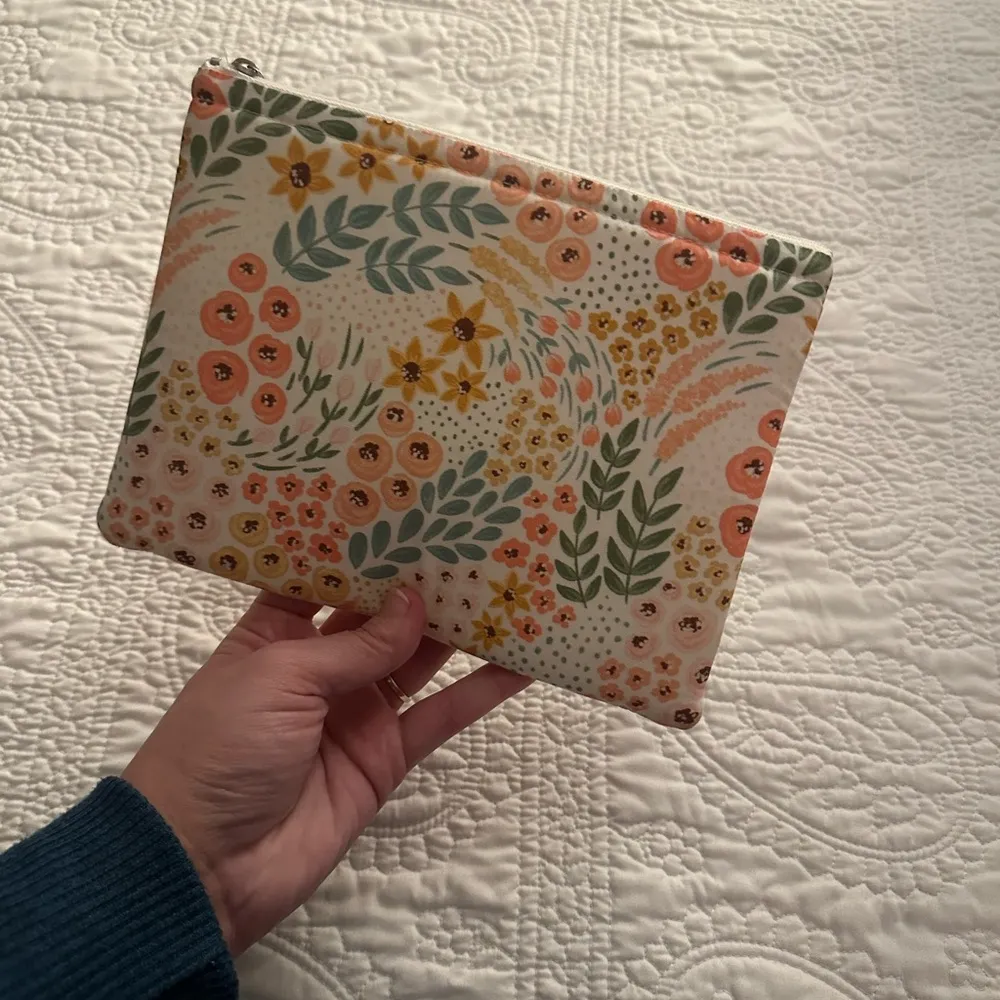 Floral Patterned Pouch Kindle Case Orange - Image 2