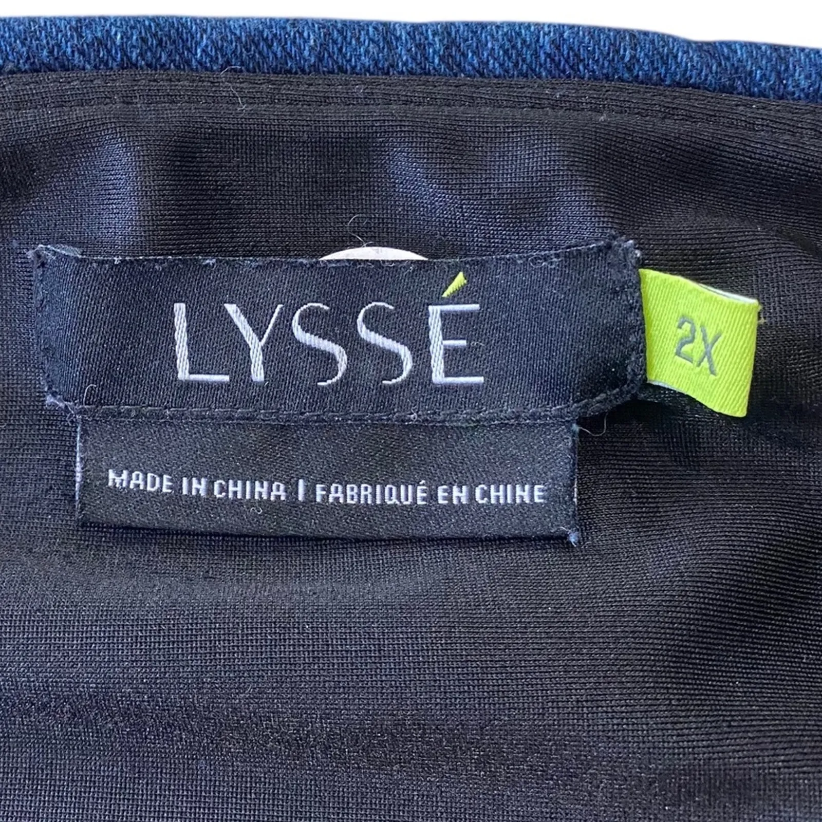 Lysse  lightweight Denim pull on leggings Size 2X - Image 4