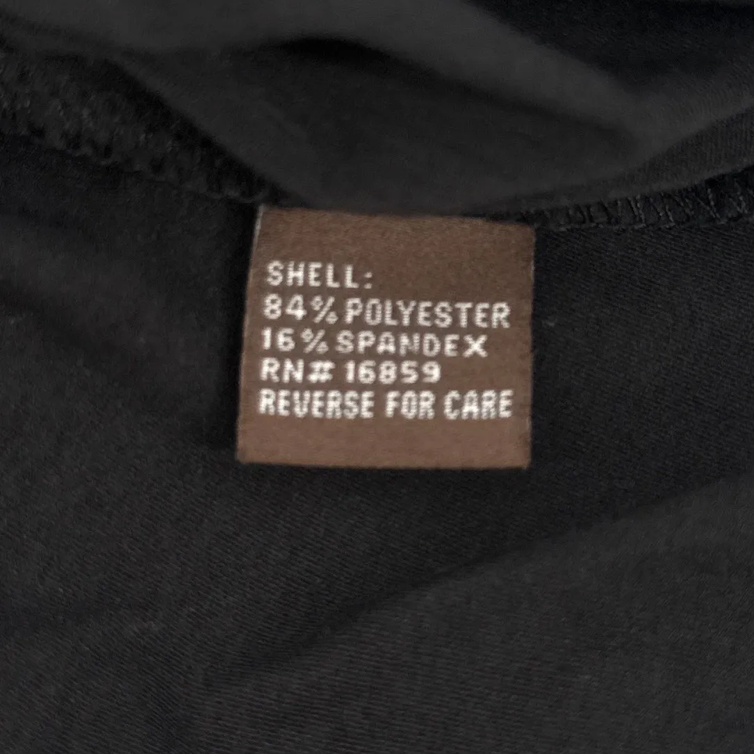 J. McLaughlin Irina Black Twist Front V-Neck 3/4 Sleeve Top Band Collar Large - Image 6