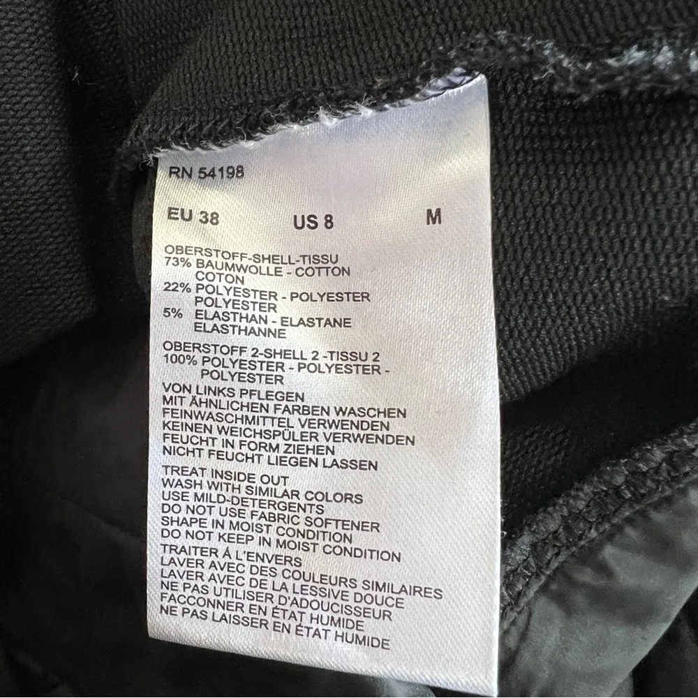 Bogner Black Quilted Hood Logo Pullover Hoodie Sweatshirt Women’s M Size M - Image 9