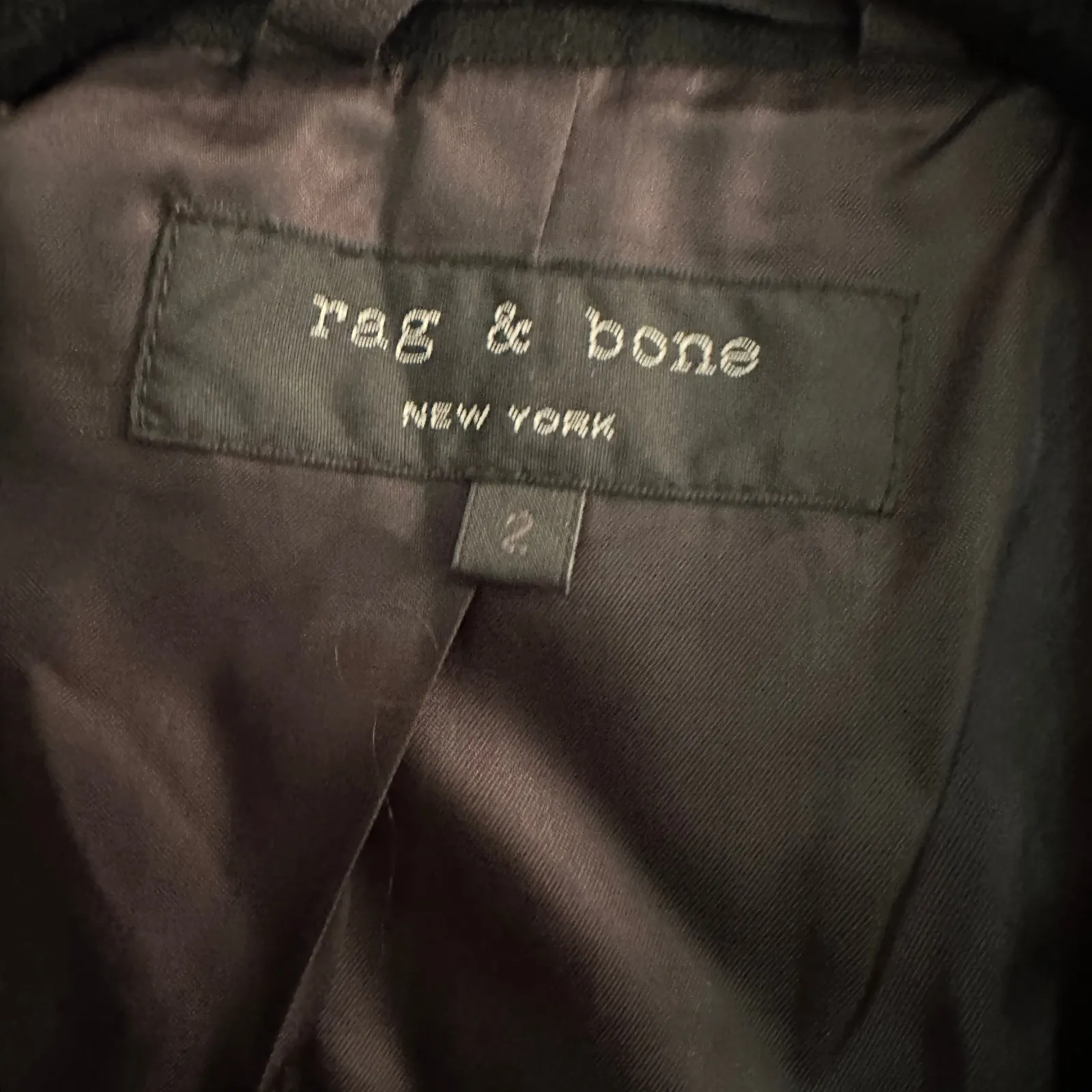 Rag & Bone Black Wool Blazer - Image 3