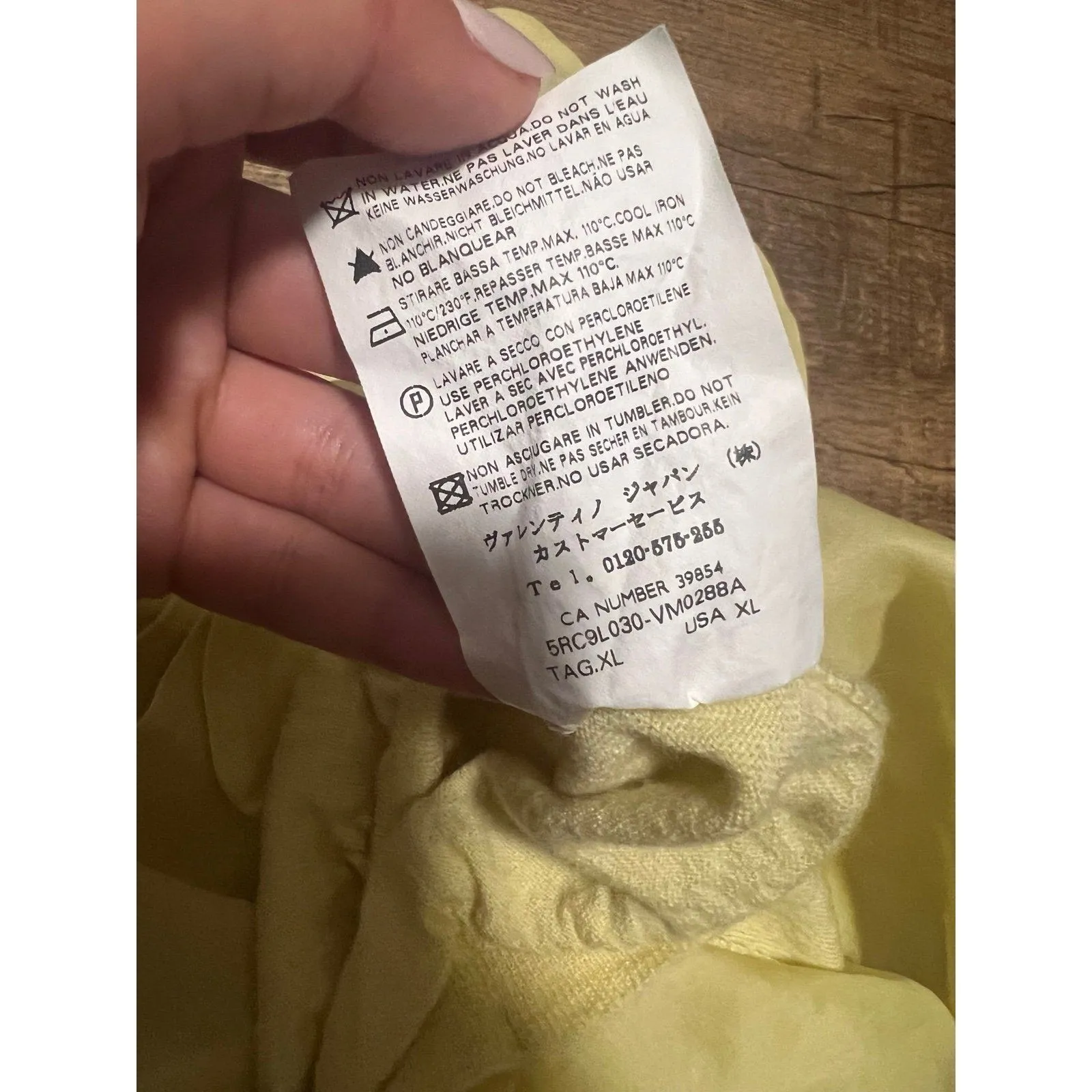 Vintage Red Valentino Silk ruffle wool top Yellow Size M - Image 4