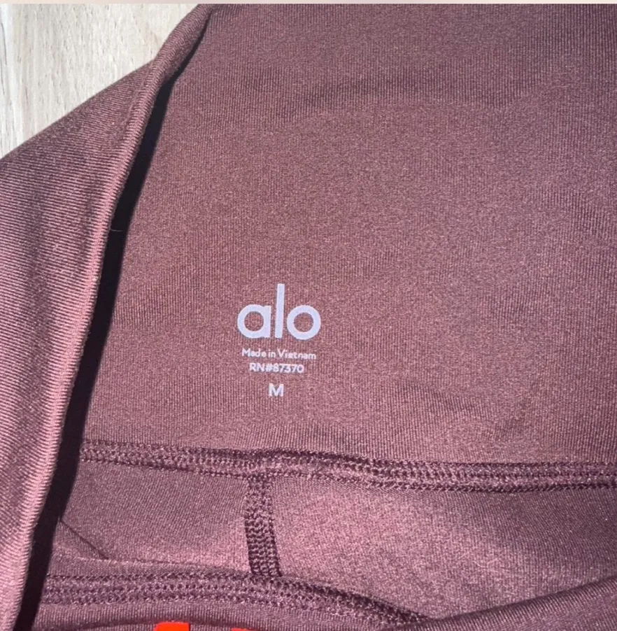 Alo Brown Yoga High-Waisted Leggings - Image 3