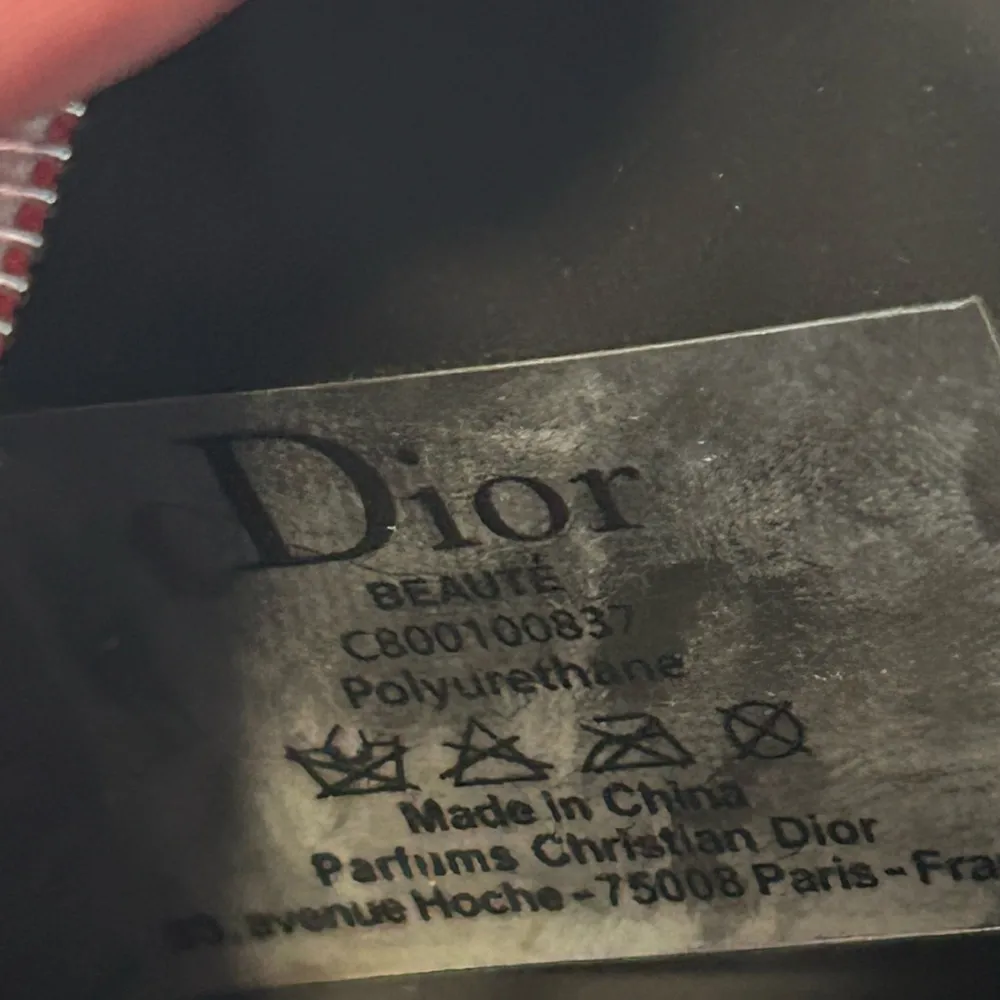 Dior Pouch Trinket Case Logo Cute Red Red Cosmetic Pouch - Image 3