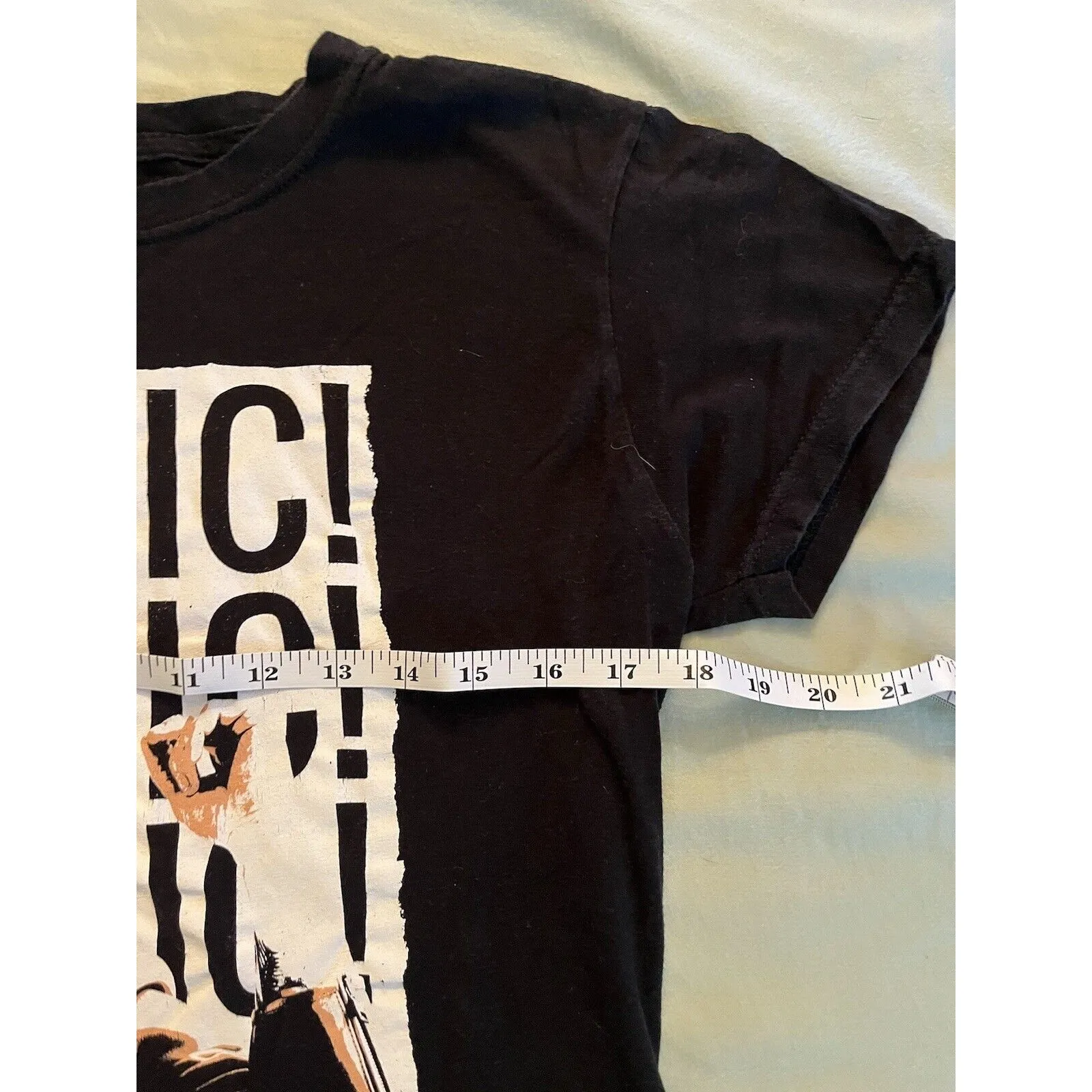 Panic At The Disco Brendon Urie T-Shirt Women's L Short Sleeve Graphic Black - Image 2