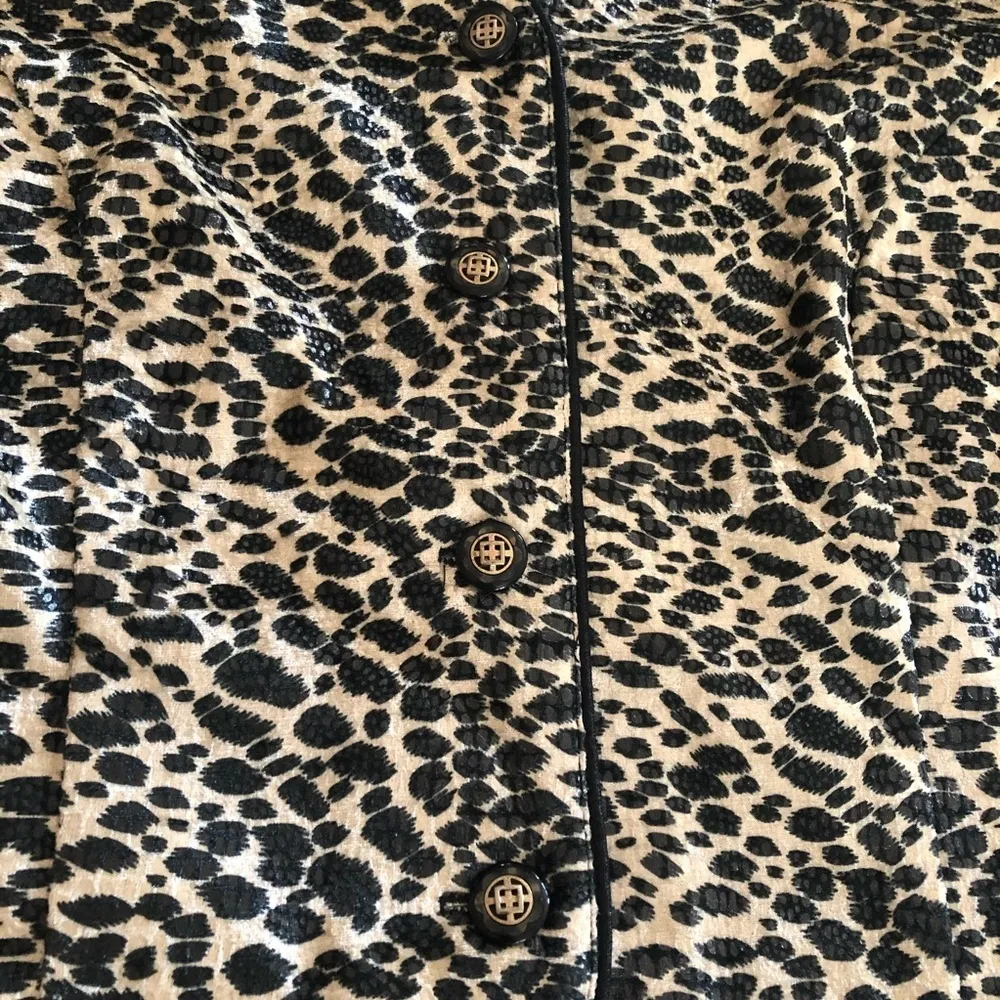 City Girl by Nancy Bolen animal print Vest Top Size 16 Black - Image 5