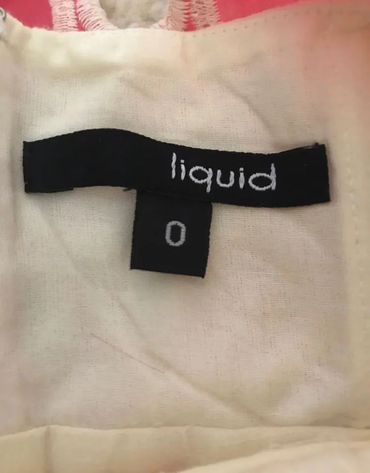 Pink & White Strapless Dress - Image 5