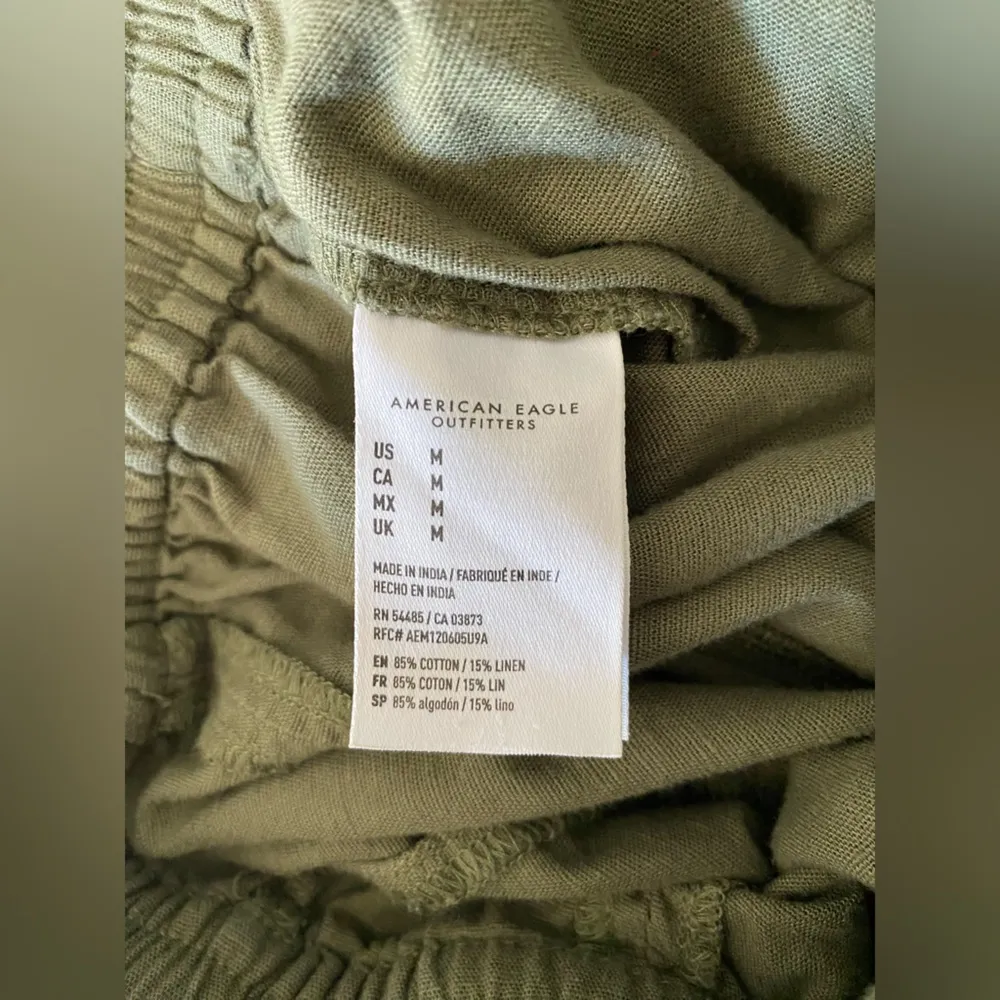 American Eagle Women's One Piece Outfit Workwear Jumpsuit Army Green Size Medium - Image 12