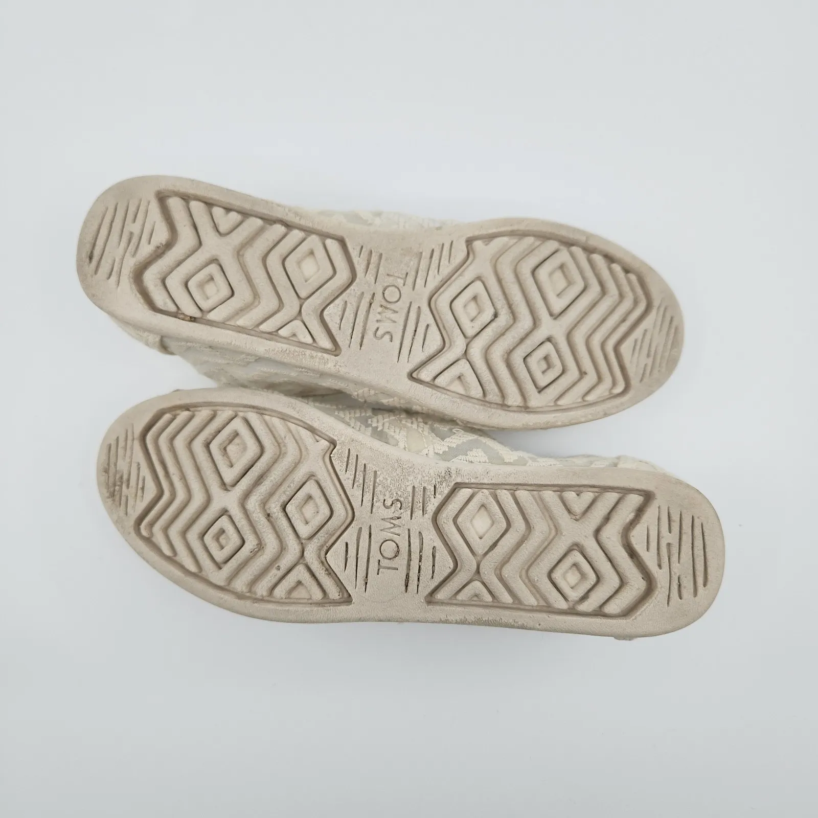 TOMS Alpargata Slip On Womens 5.5 Beige Flats‎ Casual 10017820 - Image 9