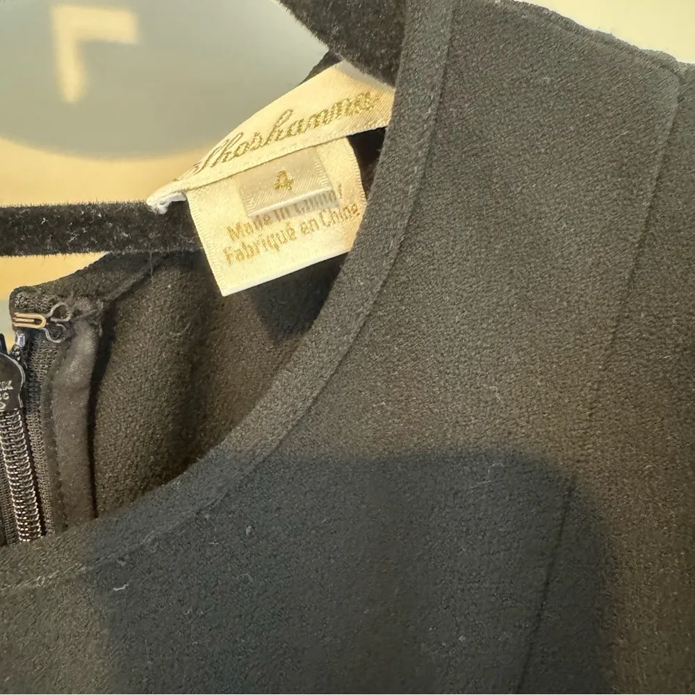 Shoshanna Aventura Colorblock Black & White Ruffle Front Sheath Dress | Size 4 - Image 2