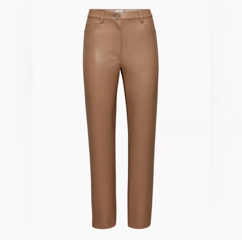 Wilfred Aritzia MELINA PANTS Constant Camel Vegan Leather - Image 2
