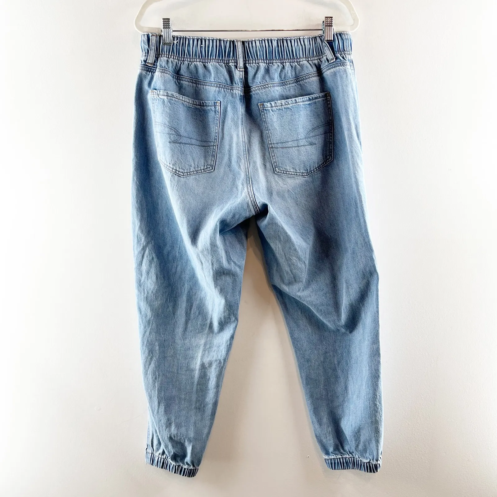American Eagle Denim Jogger Pants Jeans Blue 12 - Image 4