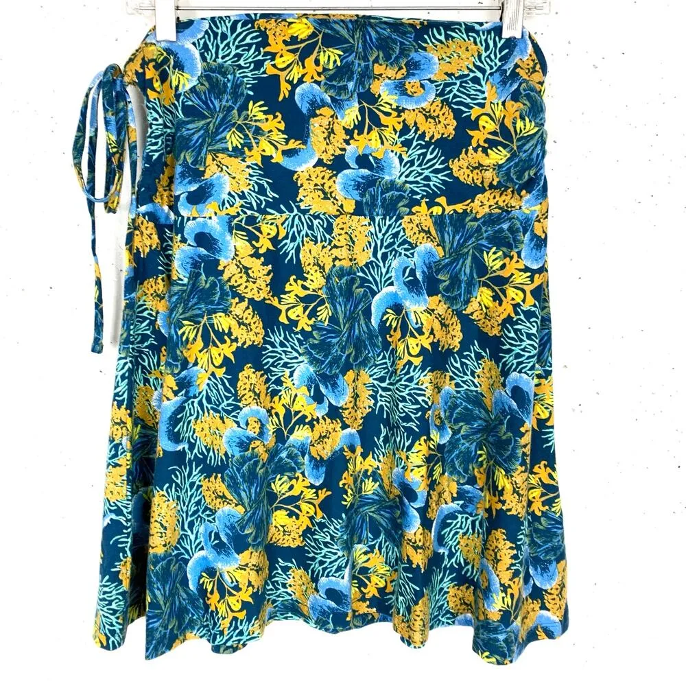 Patagonia Lithia Convertible Jersey Knit Skirt Halter Top Big Sur Blue Large - Image 13