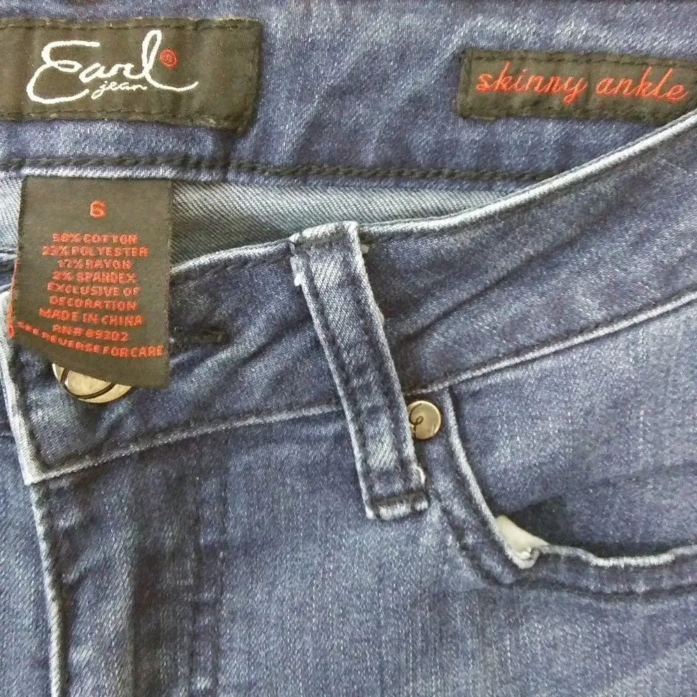 Earl lace up denim skinny women’s jeans Size 6 - Image 9