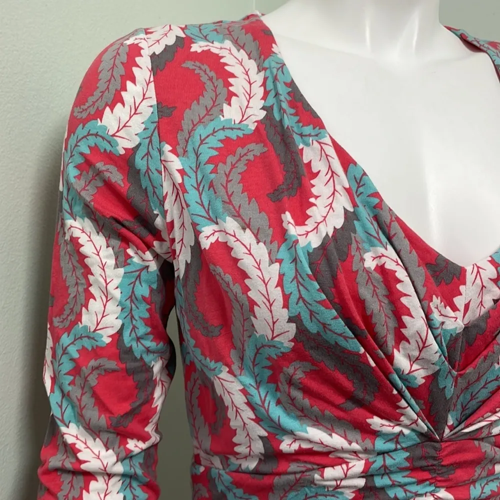 Boden Marion Jersey Viscose Tunic Dress size 6 Gray - Image 2